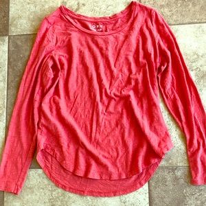 VGUC LOFT long-sleeved salmon shirt